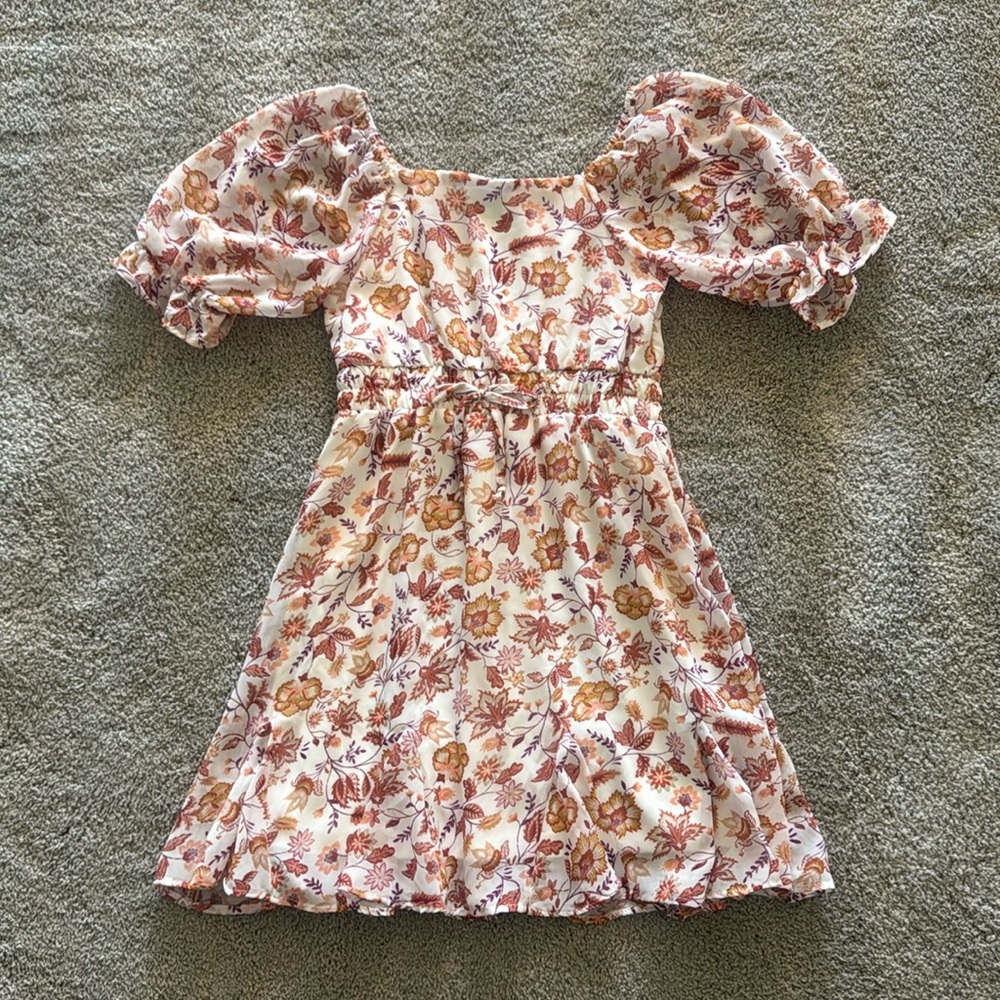 Trixxi Three Pink Hearts Floral Dress